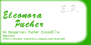 eleonora pucher business card